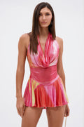 YOU WISH PRINTED MINI DRESS