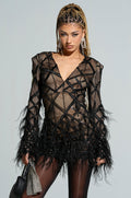 SHOW ME A GOOD TIME MESH MINI DRESS