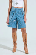 GRAB ME CLOSER DENIM BERMUDA SHORT