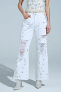 VANJA RELAXED DENIM WITH RHINESTONE