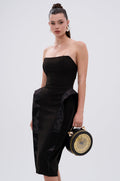 CHIC AND SOPHISTICATED STRUCTURED MIDI DRESS