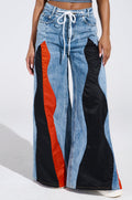 TOGETHER FOREVER DENIM PANT WITH PANELS