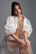 HERE FOR A GOOD TIME RUFFLE SLEEVE BLAZER