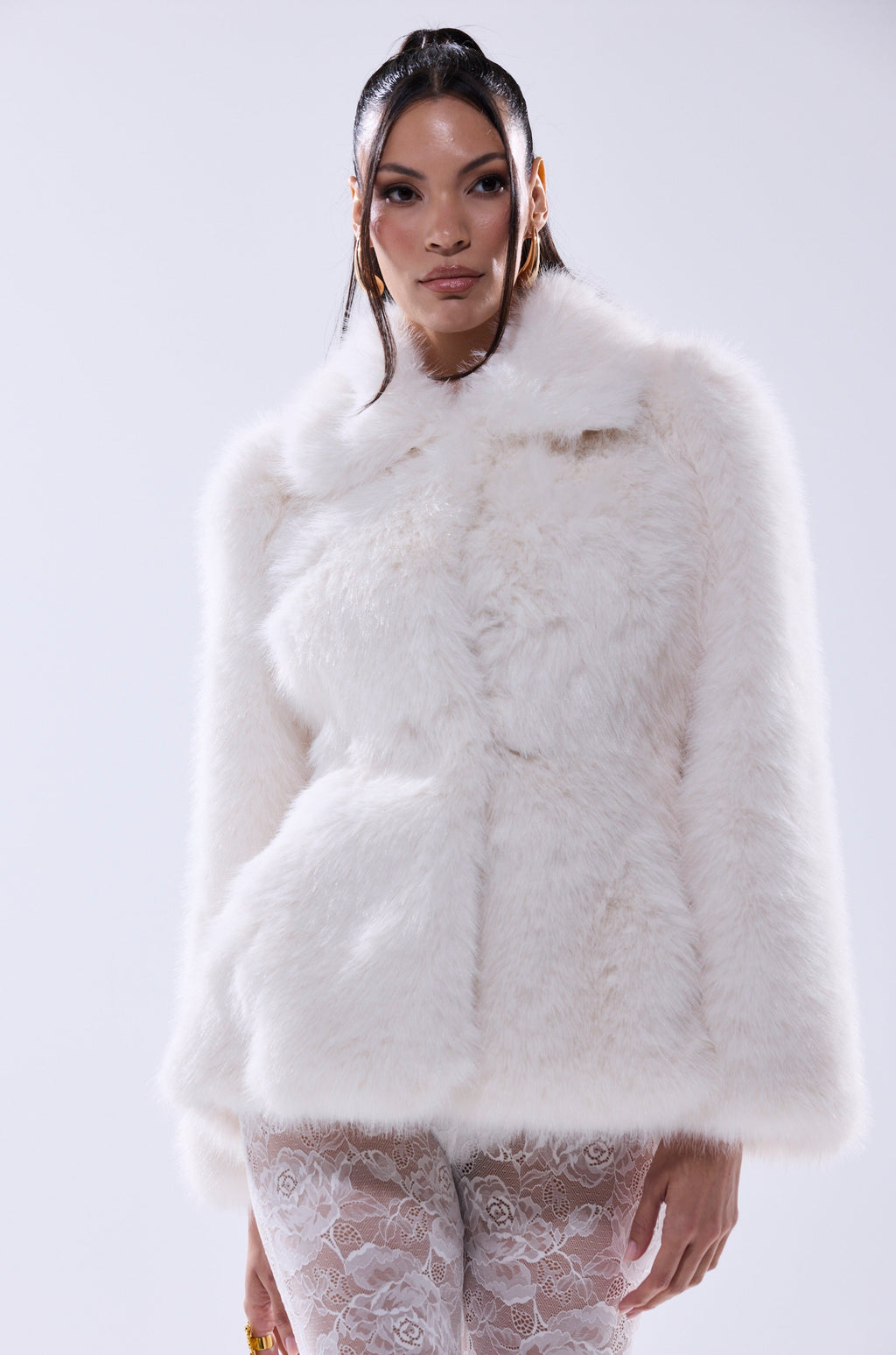 KENNY PEPLUM FAUX FUR