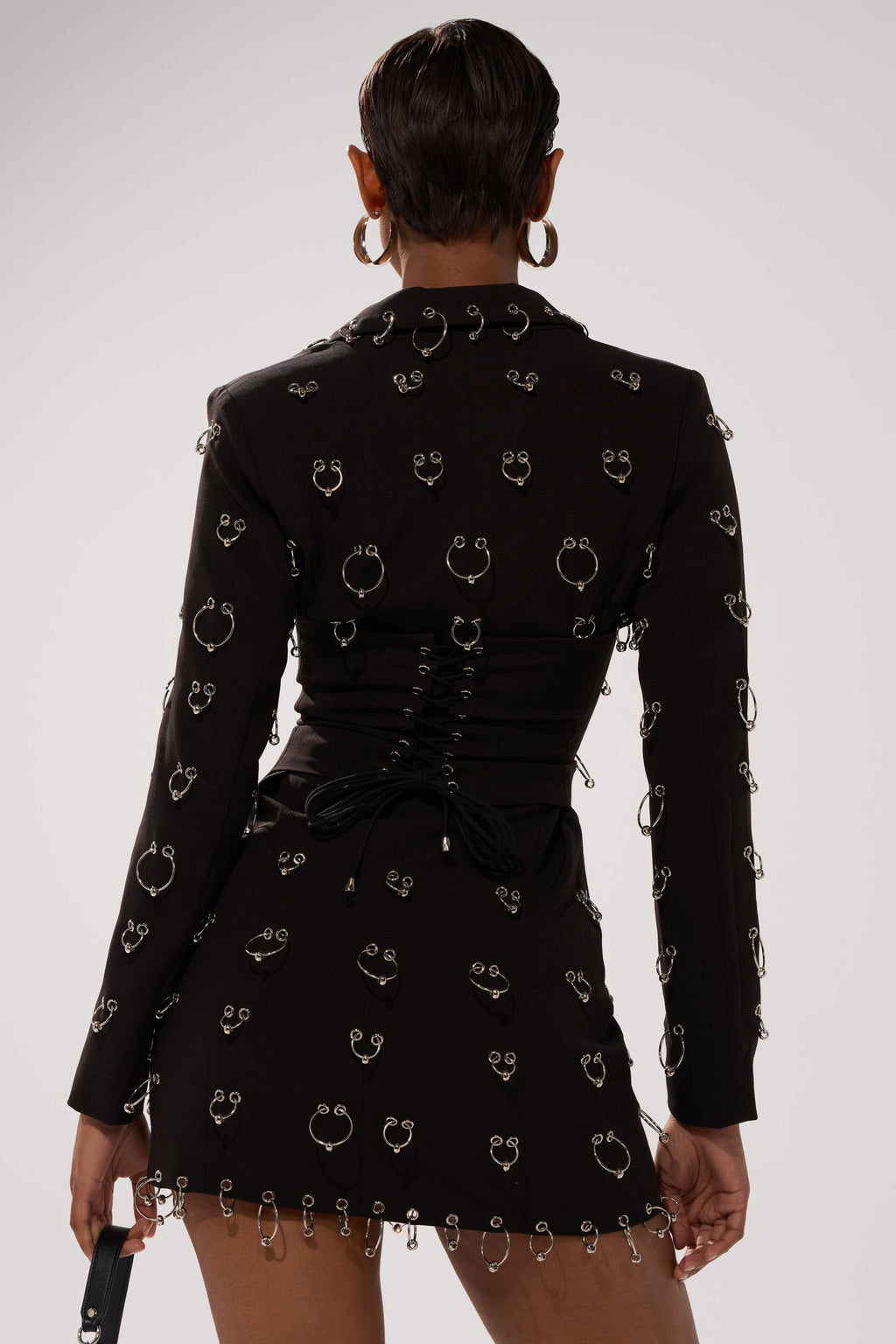 ALL OVER PIERCING BLAZER DRESS