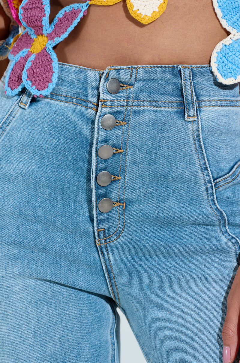 SOPHIA FLARE LEG DENIM JEANS