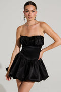 IM JUST A GIRL SATIN MINI DRESS