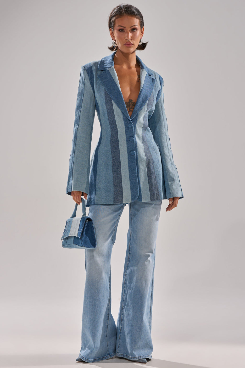 WON'T LOSE MYSELF WIDE-LEG  BLUE DENIM