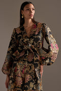 LUXE ENERGY BROCADE BLOUSE