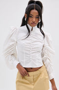 GIVE ME LOVE WHITE BLOUSE