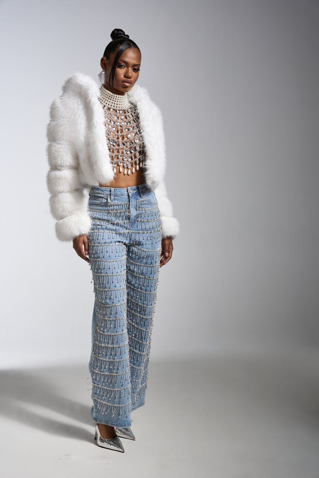 DRIP DRIP EMBELLISHED DENIM