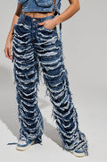 STOP AND STARE DISTRESSED DENIM PANT