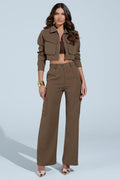TAKE IT EASY CARGO PANT IN TAUPE