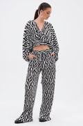 BARI CHECKERED TROUSER