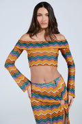 OH SO ZIGGY CROCHET OFF THE SHOULDER TOP