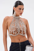 ALL EYES ON ME HALTER BLOUSE