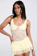 DREAMING ABOUT YOU LACE MINI DRESS