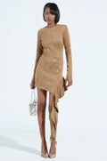TOUCH ME SUEDE DRESS