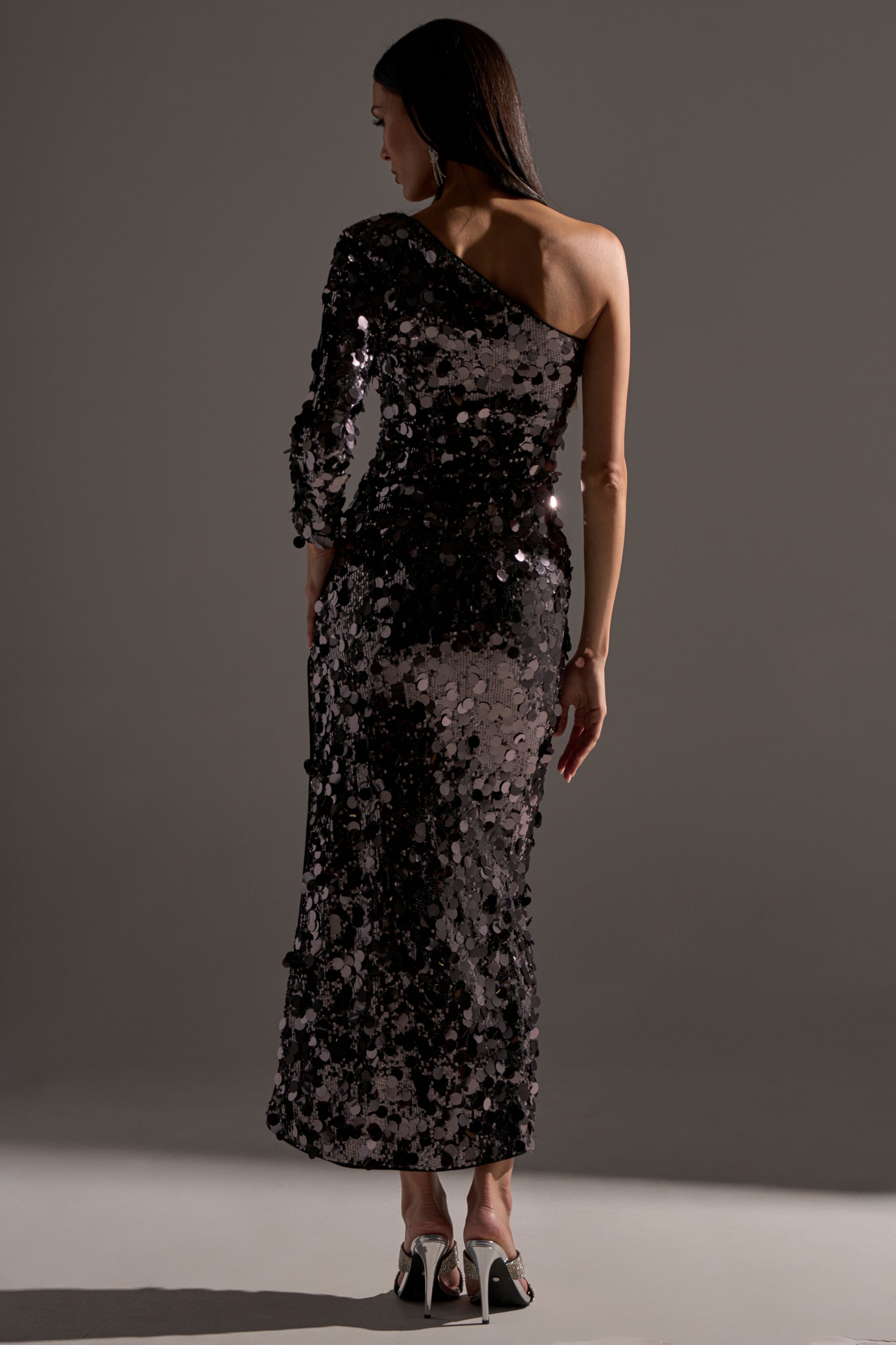 DINNER AND A SHOW SEQUIN MAXI DRESS
