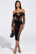 STAY IN YOUR LANE SEAMLESS MIDI DRESS