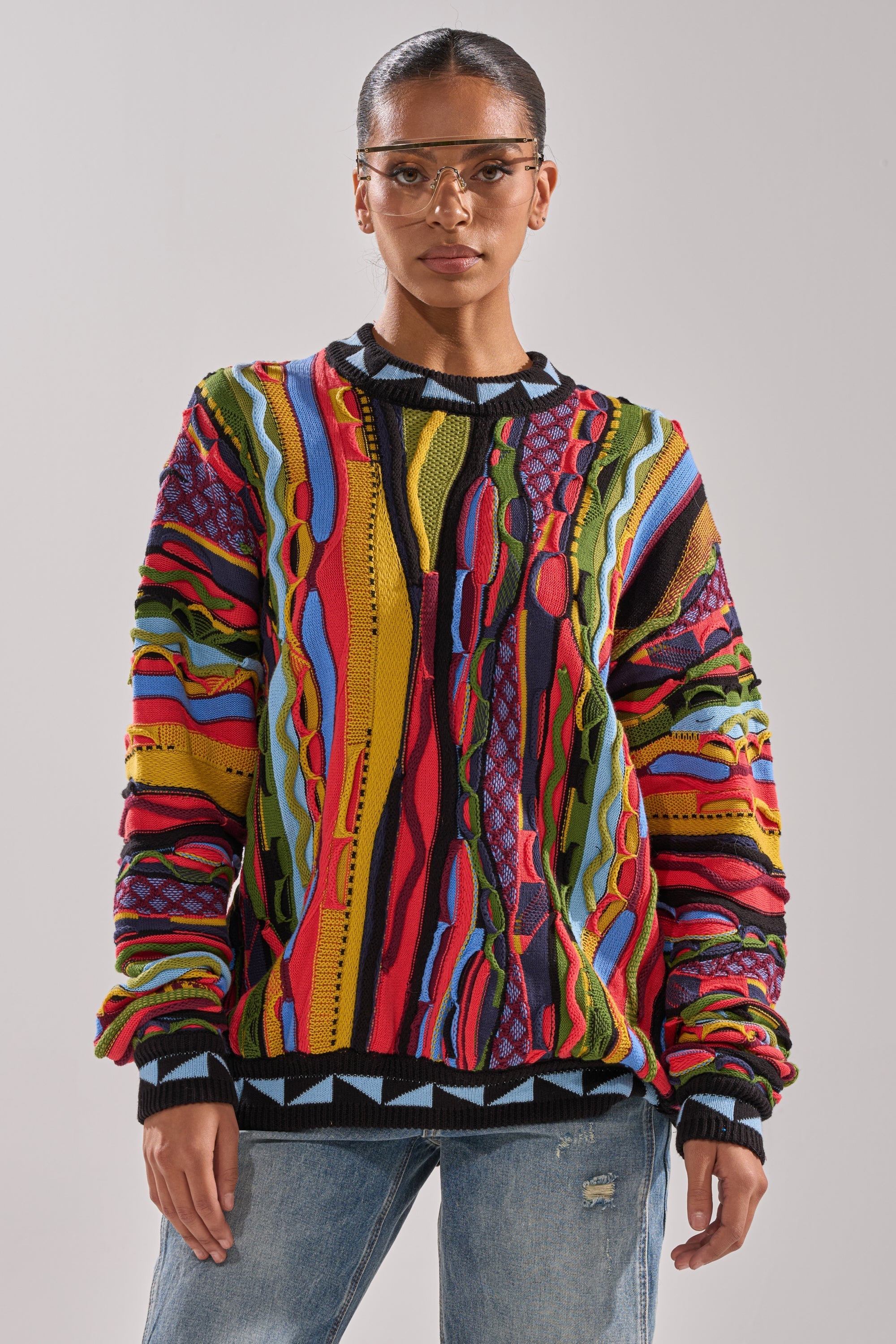 VINTAGE MULTICOLORED OVERSIZED SWEATER