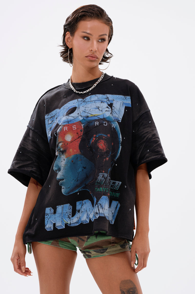THE FUTURES CALLING FRENCH TERRY GRAPHIC TEE