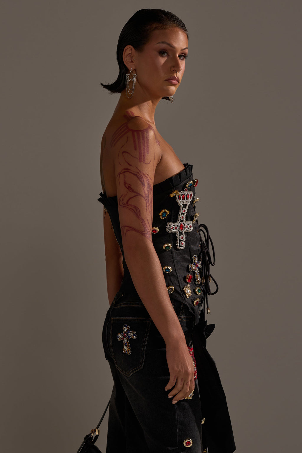 MAEVE EMBELLISHED CORSET