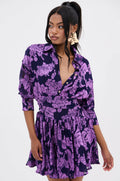 WOMAN OF THE HOUR PRINTED MINI DRESS