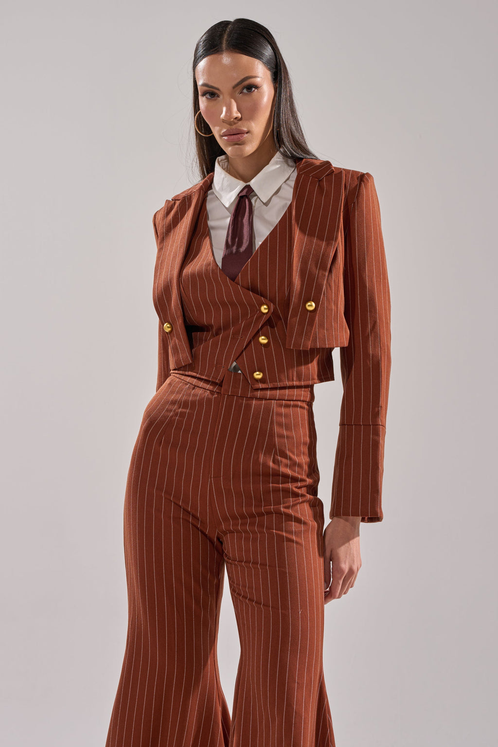 BUSINESS FIRST STRIPE BLAZER