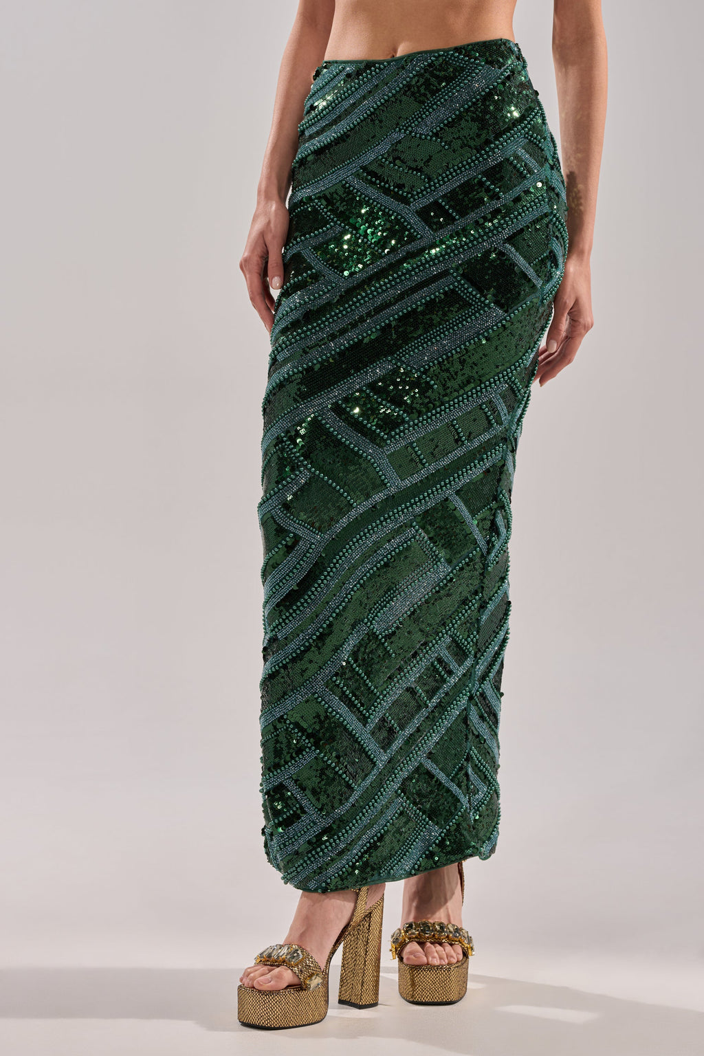 HOTTEST IN THE CLUB SEQUIN MAXI SKIRT