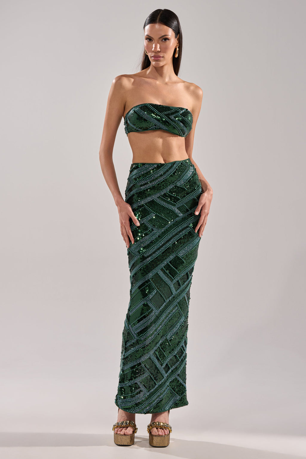 HOTTEST GIRL IN THE CLUB SEQUIN BANDEAU