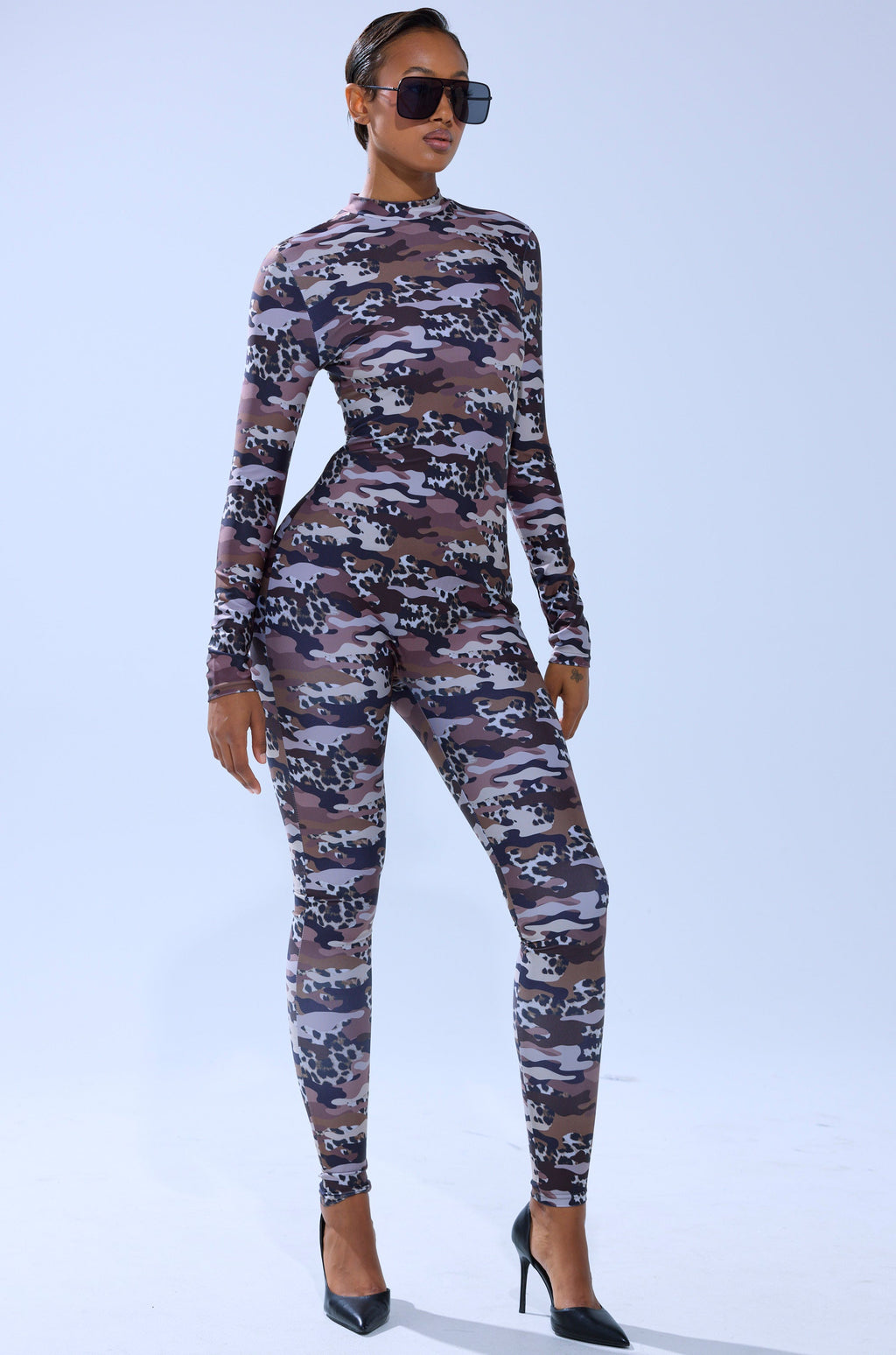 CAMO CHEETAH PRINT PLAYSUIT