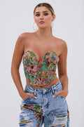 THOUGHT I KNEW YOU BROCADE CORSET