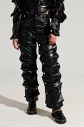 SNAP OUT OF IT FAUX LEATHER PANT