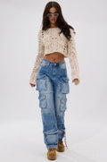 IRIS CARGO DENIM PANT