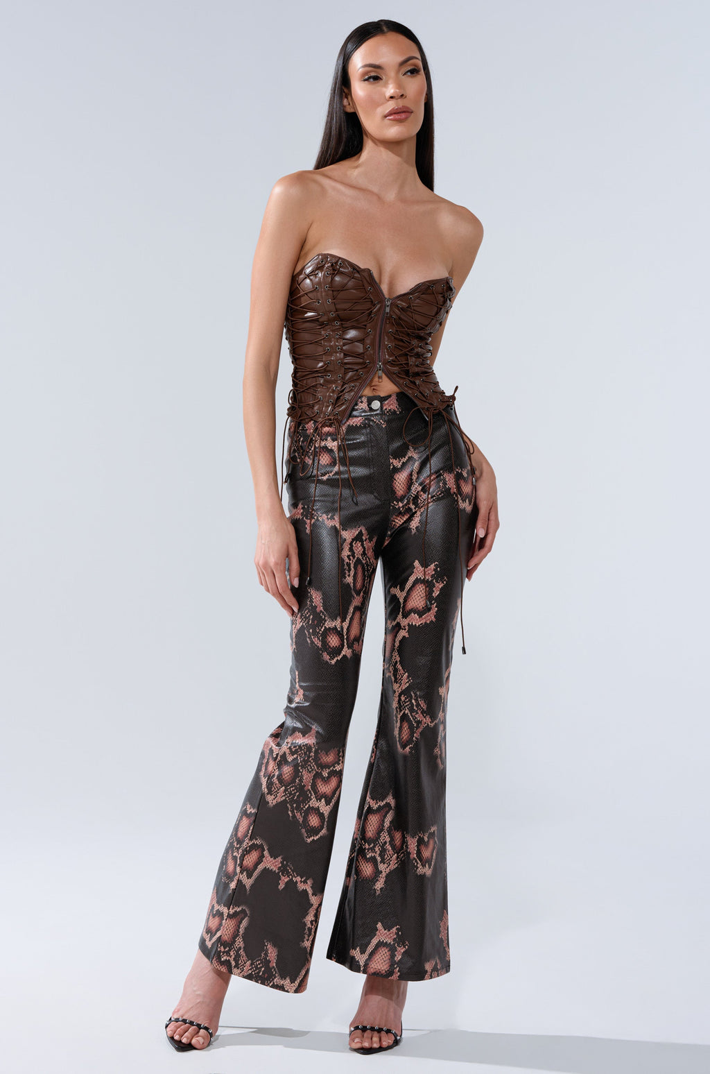 COLD BLOODED FAUX LEATHER PANTS