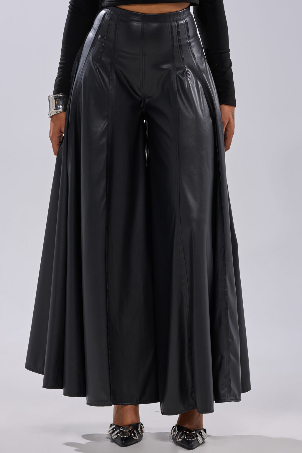 GALAXY FAUX LEATHER TROUSER