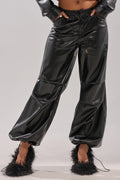 GET WITH IT FAUX LEATHER TROUSER
