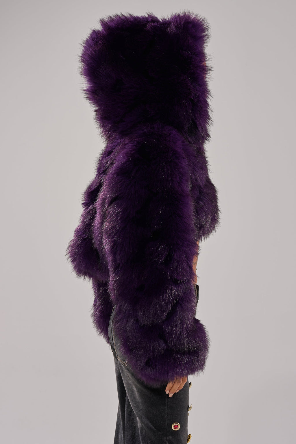 JUST A FLING CROPPED FAUX FUR