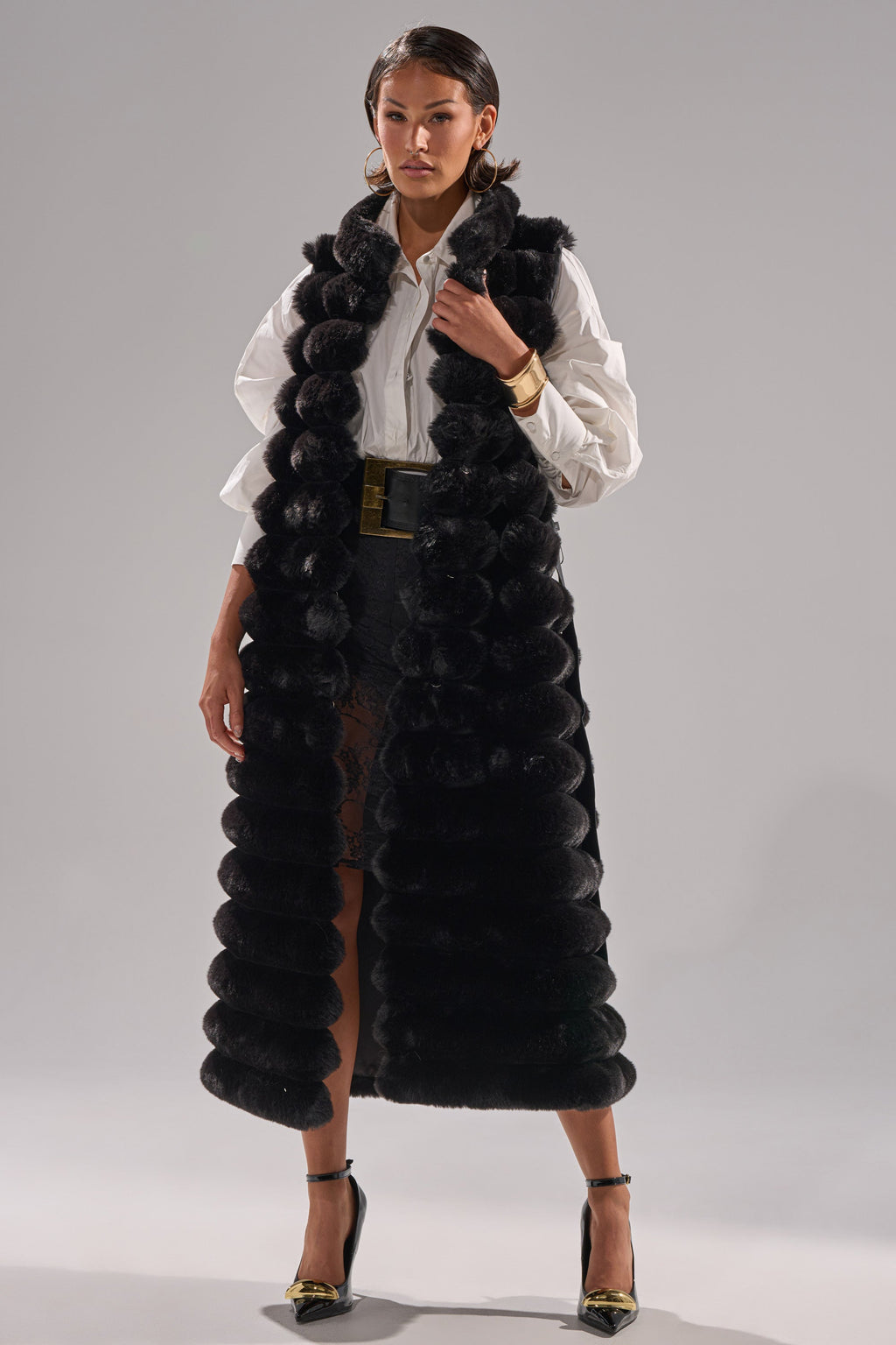 POPPY FAUX FUR VEST