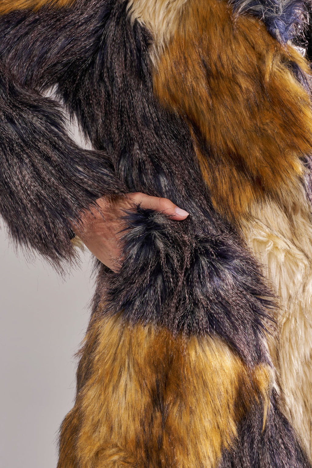 NOTRE DAME FAUX FUR COAT