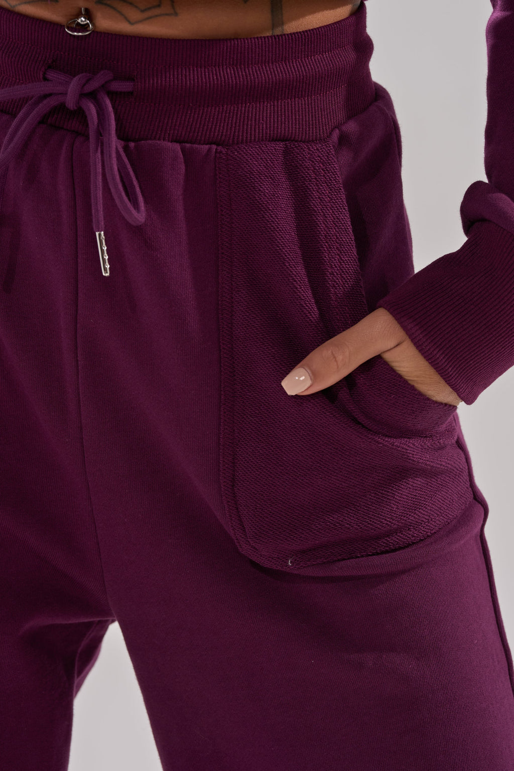 SHE'S GONE, YOU'RE FINE WIDE LEG JOGGER