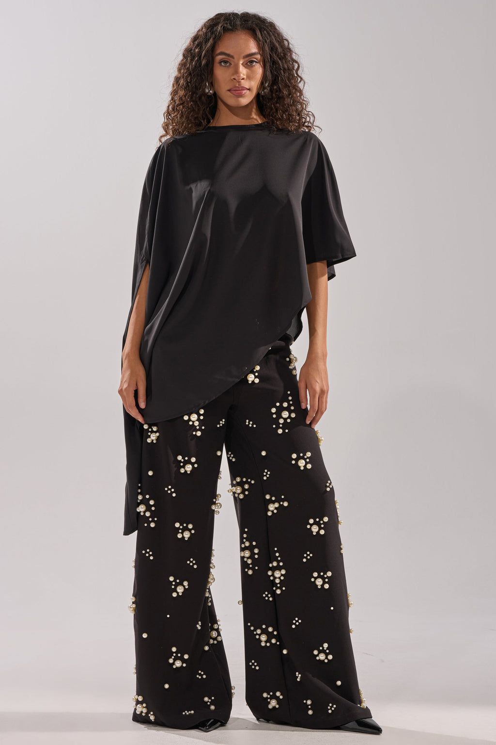 SOMETHING DIFFERENT OVERSIZED ASYMMETRICAL TEE