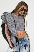 EASY ME GINGHAM BLOUSE