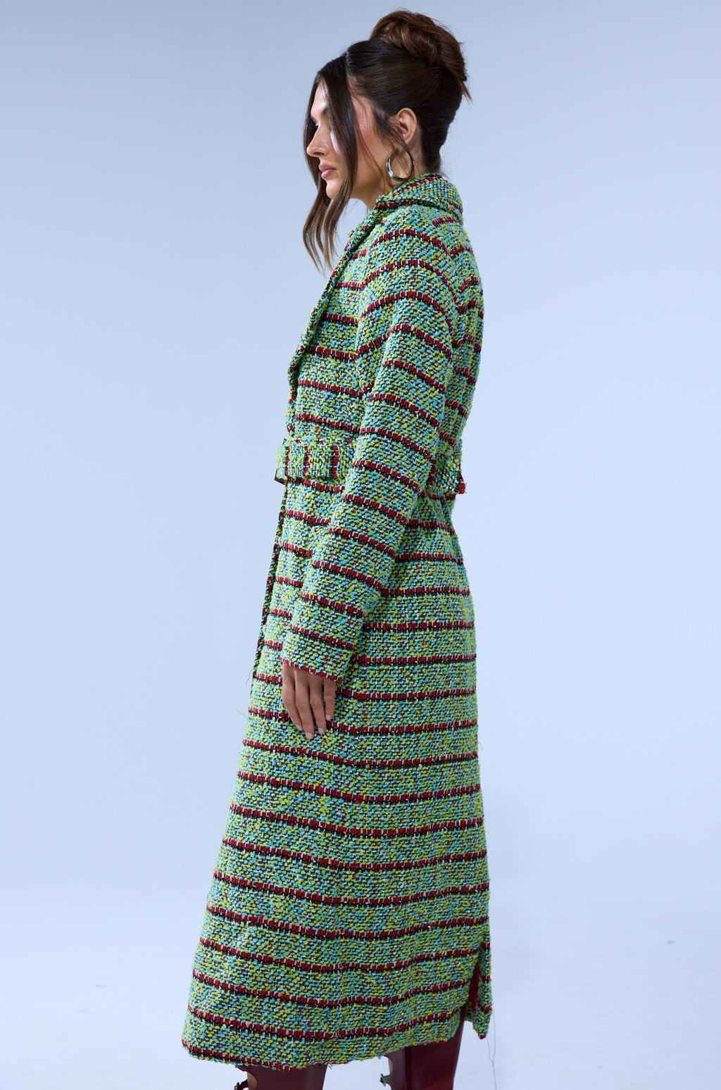 IT'S GIVING LUCK TWEED TRENCH