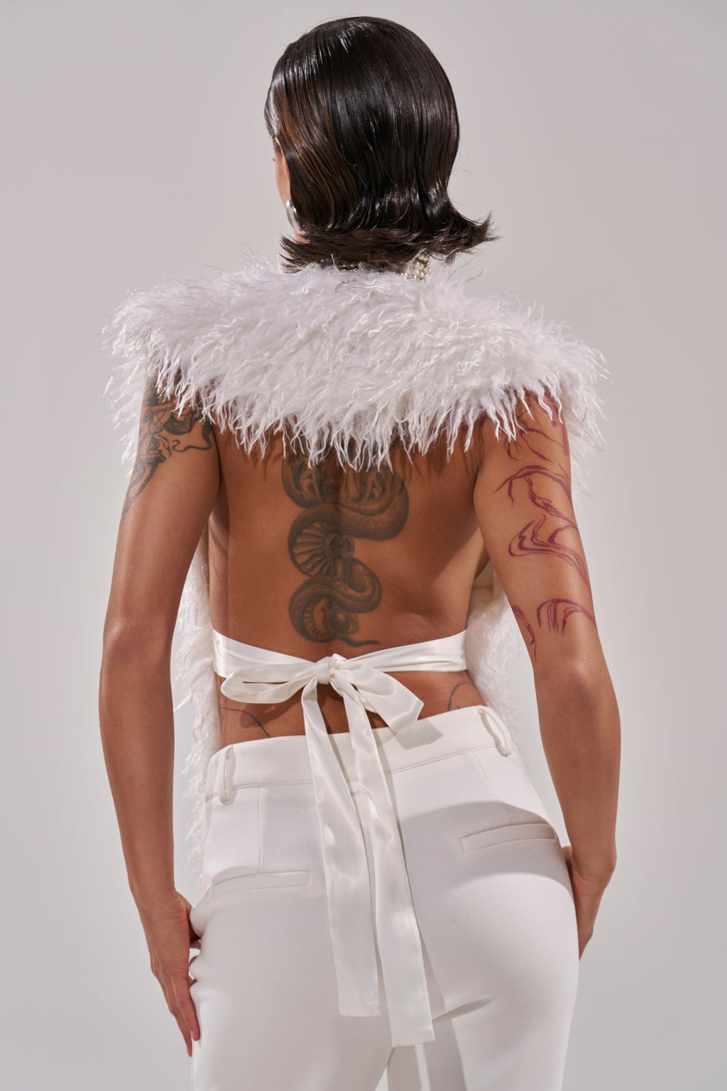 JAMEELA FAUX FUR TOP