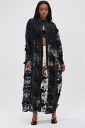 AMARIA LONG LACE BUTTON UP SHIRT