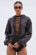 STRESSED AND DISTRESSED SWEATSHIRT