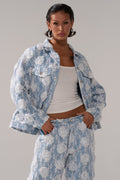 FOLLOW MY LEAD APPLIQUE DENIM JACKET