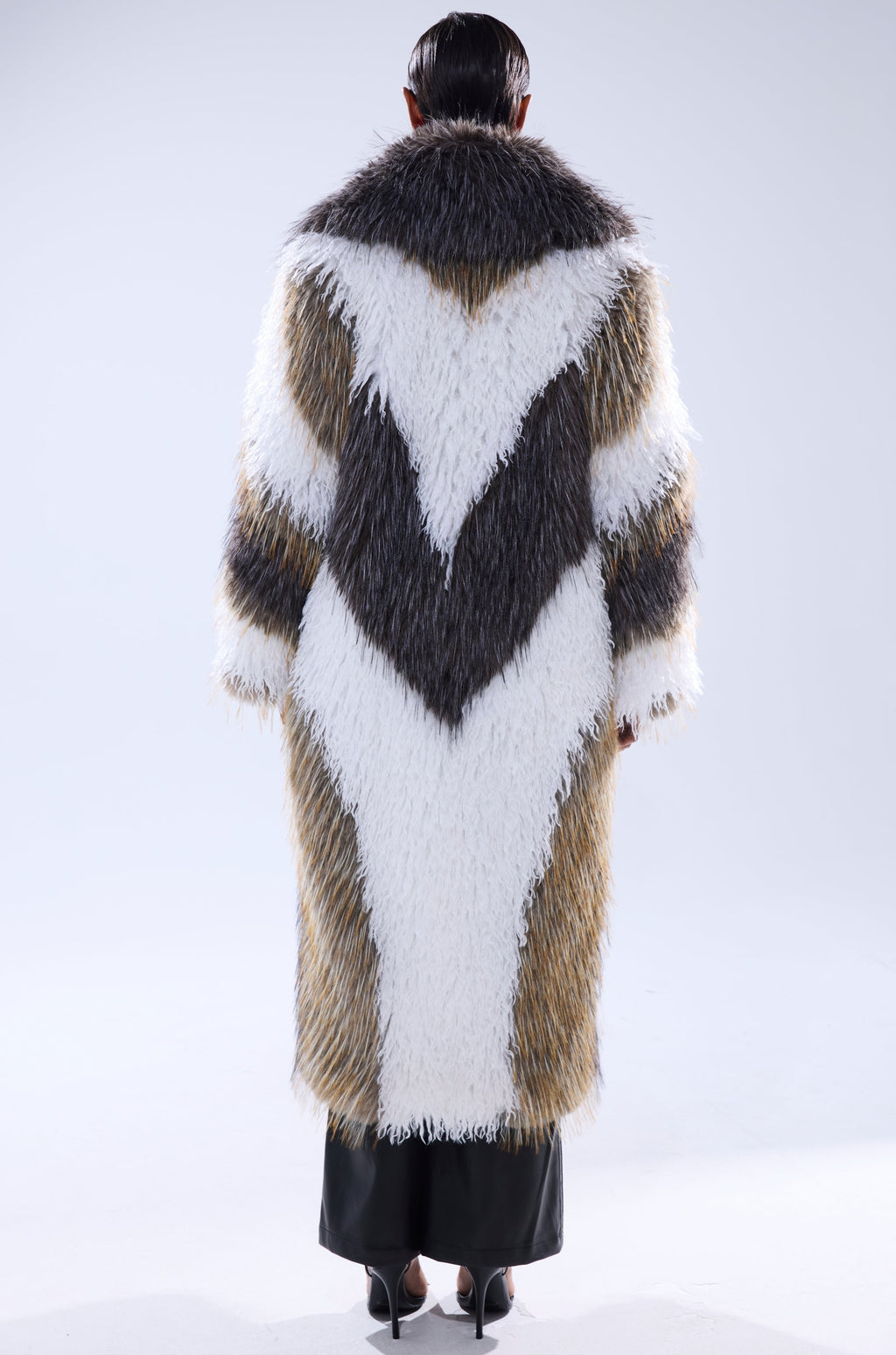 POISON IVY FAUX FUR COAT